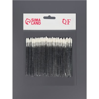 Аппликаторы для помады и блеска, набор 50 шт., 9 см, прозрачные