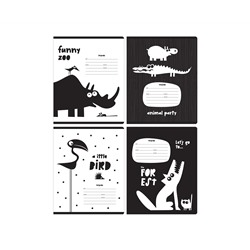 Тетрадь 18л., линия BG "Animal party", выб. лак, 70г/м2