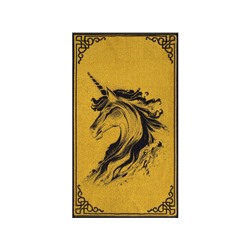 Полотенце махровое 6с103.412ж1 Огненный единорог(т.желтый) 50х90см