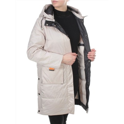 8188 BEIGE Пальто демисезонное женское Cloud Lag Cat (100 гр. синтепон)