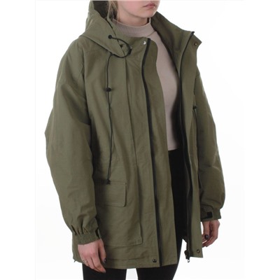 3096 GREEN Куртка демисезонная женская (100 гр. холлофайбер)