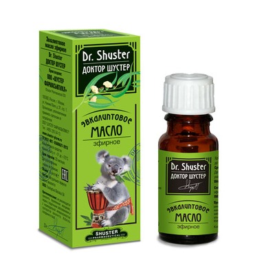 Масло эфирное Dr. SHUSTER Эвкалиптовое 10 мл, Хиты продаж