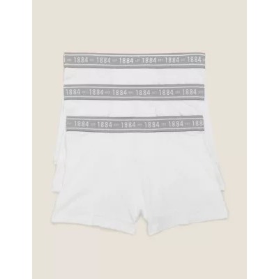 3pk Cotton With Stretch Plain Trunks (6-16 Yrs)