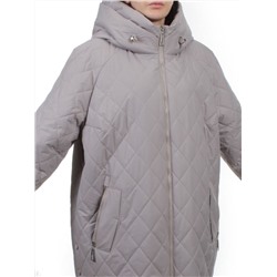 F-806 GRAY BEIGE Куртка демисезонная женская (100 гр. холлофайбер)