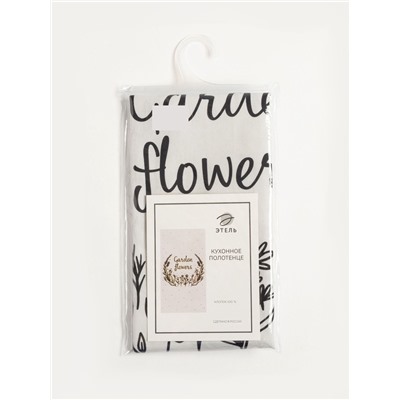 Полотенце "Этель" Garden flowers 40х73 см, 100% хлопок, саржа 190 г/м2