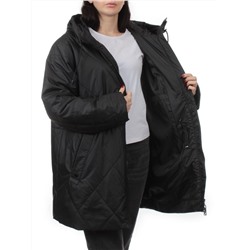 25051 BLACK Куртка демисезонная женская (100 гр. холлофайбер)
