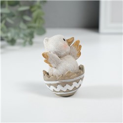 Фигурка полистоун «Цыплёнок в скорлупке», 5×4.5×6.5 см