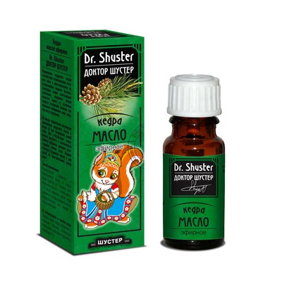 Масло эфирное Dr. SHUSTER Кедра 10 мл, Хиты продаж