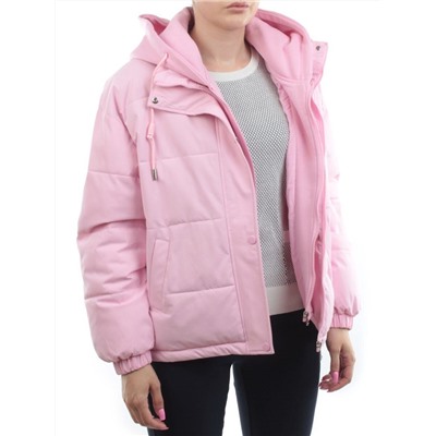 H24-088 PINK Куртка демисезонная женская (120 гр. холлофайбер)