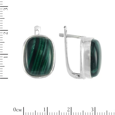 Серьги 'Мелисса' с малахитом ИВСК33412Х16МХ0N6