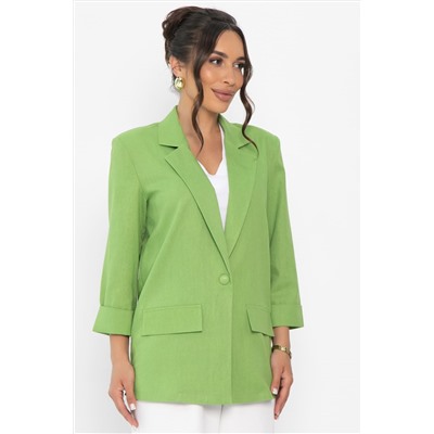 Пиджак льняной Мэрлин (зеленый) Б15429-7М