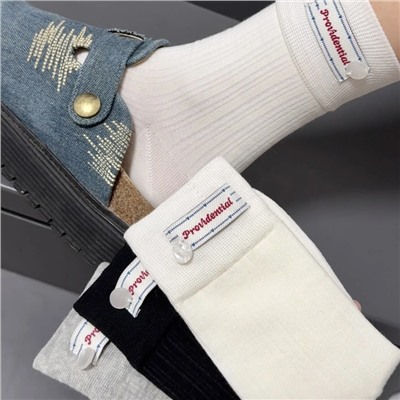 Decorations, colored cotton knee socks for leisure, Korean style