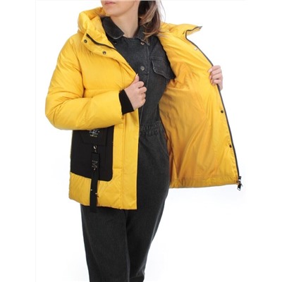 8328 YELLOW Куртка зимняя женская (200 гр. холлофайбера)