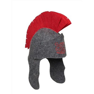 Шапка банная "Гладиатор", войлок серый