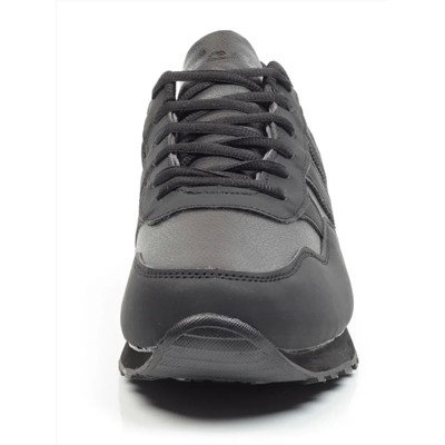 03-KK5505-5 BLACK Кроссовки зимние мужские (искусственные материалы)