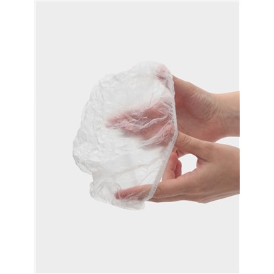 Шапочка для душа Доляна, прозрачная, полиэтилен