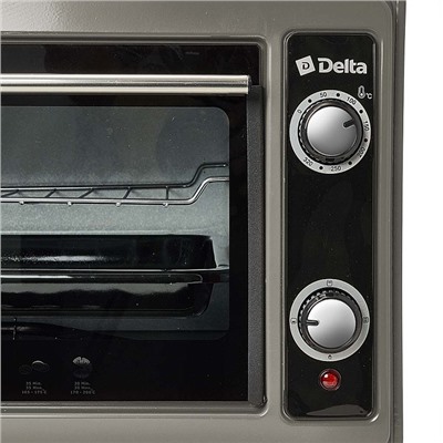 Духовка электрическая 1300 Вт 37 л DELTA D-0122 серая