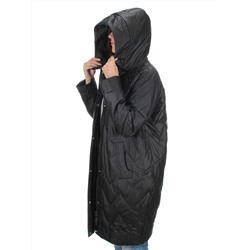 23-110 BLACK Пальто демисезонное женское (100 гр. синтепон)