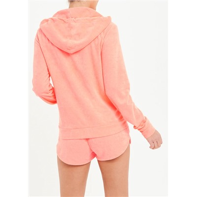 Neon Towelling Hoodie