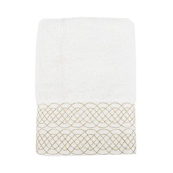 Махровoе Лицевое Полотенцe 50x90 см Tuğra Krem 50x90cm Havlu - EcoCotton