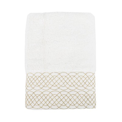 Махровoе Лицевое Полотенцe 50x90 см Tuğra Krem 50x90cm Havlu - EcoCotton