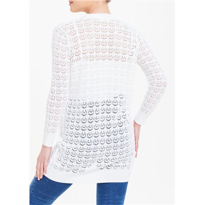 Papaya Petite Pointelle Cardigan