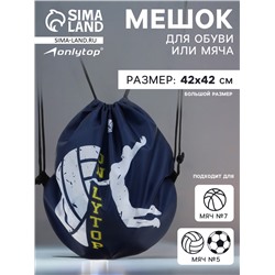 Мешок для обуви или волейбольного мяча ONLYTOP, 42 х 42 см