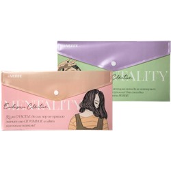 Папка-конверт на кнопке  Travel-size "deVENTE. Mentality" 180мкм 2диз ассорти 3071240/12/Китай***