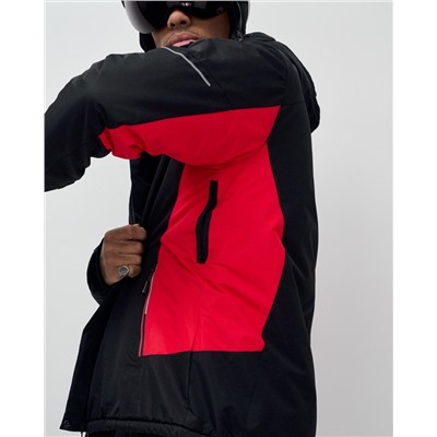 Горнолыжный костюм мужской зимний красного цвета 07715Kr