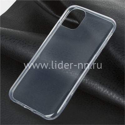 Задняя панель для  iPhone 11 6.1"  Силикон  прозрачная (пакет)
