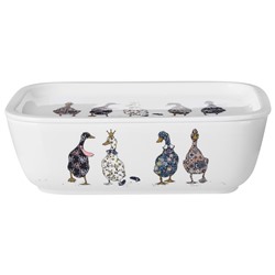 БЛЮДО С КРЫШКОЙ LEFARD "FAMILY FARM" ПРЯМОУГ. 25*17*7,5 СМ 1800 МЛ (КОР=8ШТ.)