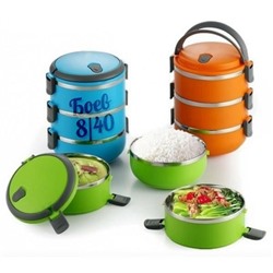 Ланч бокс двухъярусный Lunch box Stainless Steel (2,1л.) MG1598