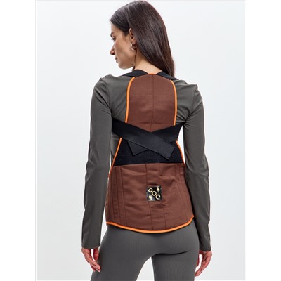 Столб-корсет согревающий на спину из верблюжьей шерсти с медной нитью