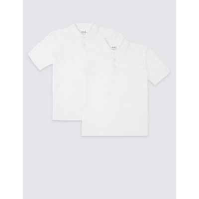 2 Pack Unisex Skin Kind™ School Polo Shirts (2-16 Yrs)