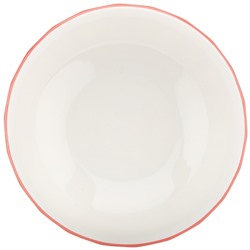 "Зайки" Салатник фарфоровый 1,4л, д17,7х8,6см, с деколью, отводка (Китай)