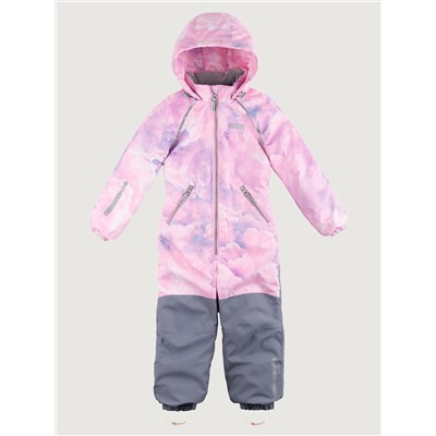 Комбинезон утеплённый для девочки NIKASTYLE 8м0625 Розовый серый