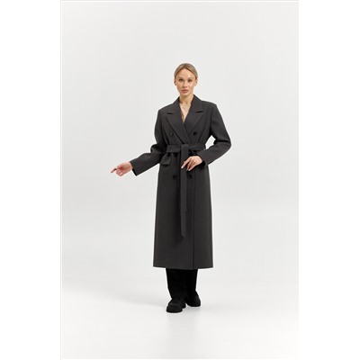 Пальто женское демисезонное 26326 (базальт/рубчик)