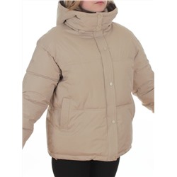 S24-292 BEIGE Куртка зимняя женская (150 гр. холлофайбер)