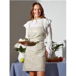Фартук Доляна "Душевная кухня" 60х70 см, 50% хлопок, 50% п/э, рогожка 158 г/м2