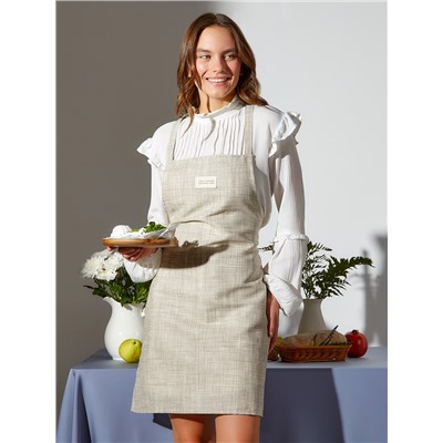 Фартук Доляна "Душевная кухня" 60х70 см, 50% хлопок, 50% п/э, рогожка 158 г/м2