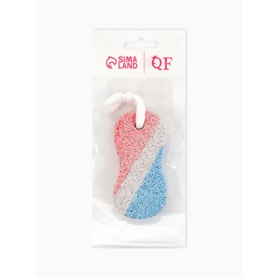 Пемза для педикюра «Бесконечность», с подвесом, 9.5×4.5 см, в коробке, разноцветная