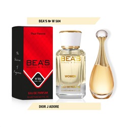 Beas W504 Christian Dior J'adore Women edp 50 ml, Парфюм женский Beas W504 создан по мотивам аромата Christian Dior J'adore