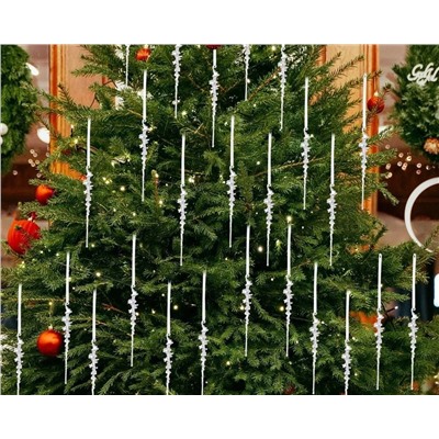 61117 Сосульки на елку прозрачные