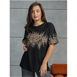 Футболка "Саваж" черный женская