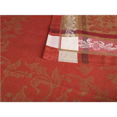 14с27 ЯК   Скатерть  84*84  "Волга"  цв. терра