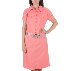 9939 PEACH Платье женское (85% хлопок, 10% вискоза, 5% лайкра)