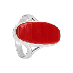 Кольцо 'Лонг' с им коралла ИАКС.313-КЛ-2