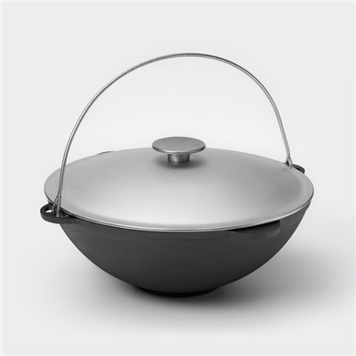 Казан Wild Kitchen «Туризм», 8 л, d=36 см, лопатка и губка в комплекте, чугун