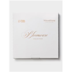 Тарелка обеденная WY Bloomware. d=27 см, фарфор, белая/зелёная
