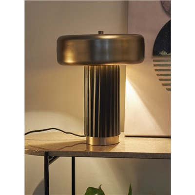 Лампа настольная Stone, Ø27х35 см, черная/золотистая